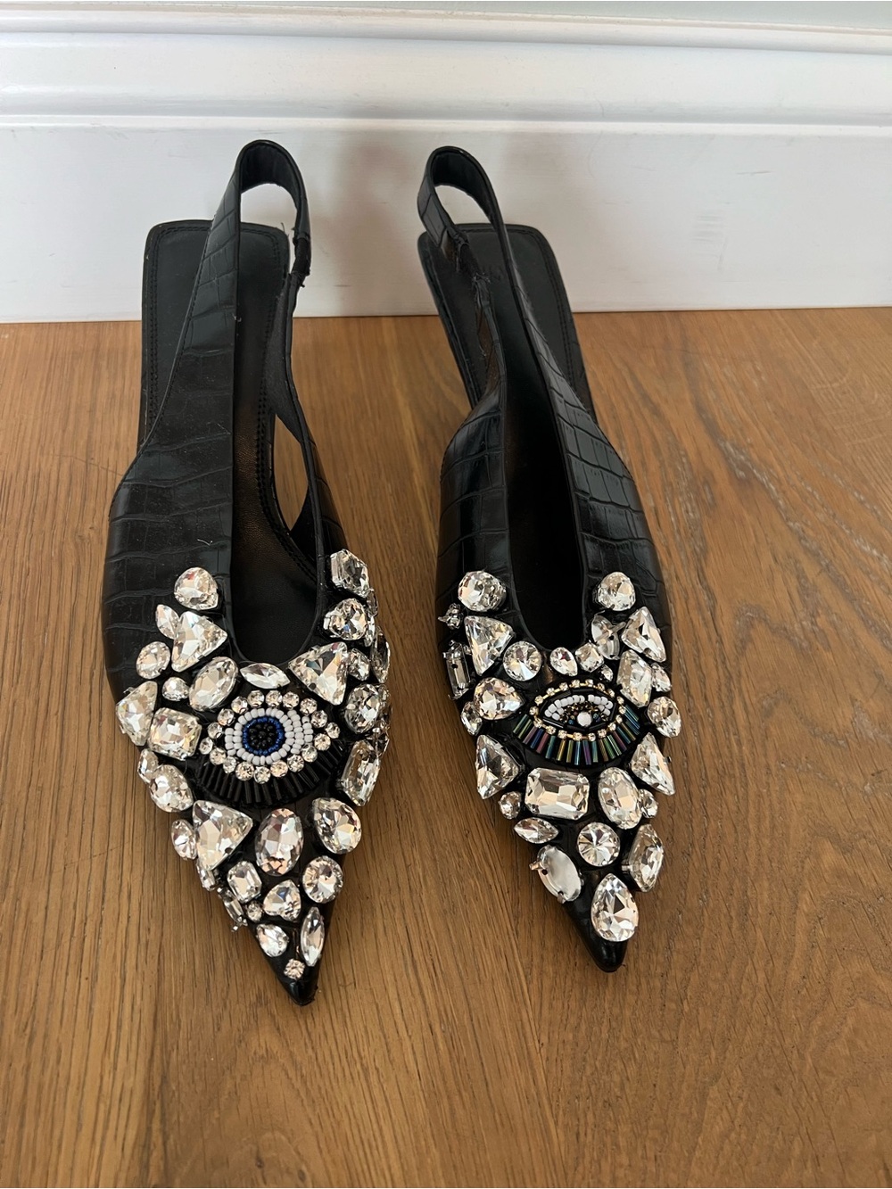 Custom evil eye heels